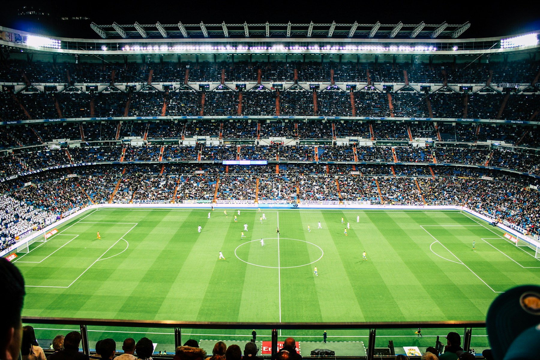 Football stadium packed with fans